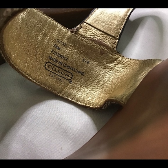 Coach Wedge Sandals Sz 8 1/2 - Picture 2 of 8